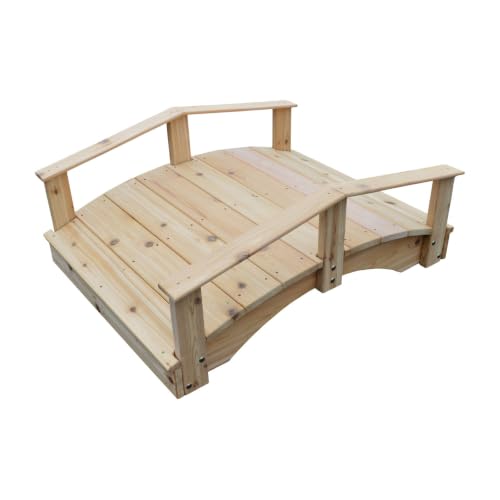 Keystone Amish Co. Cedar Japanese Garden Bridge, 3' x 6', Unfinished