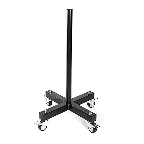 VEITEOX FTY Vertical Weight Plate Rack with Wheels, Olympic 2 Inch Weights Stand