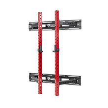 Signature Fitness Wall Mounted Fold-in Power Cage Squat Rack Red