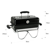Barbecue, Domestic Charcoal Barbecue, Vehicle-mounted Outdoor Camping, Folding Portable Barbecue Rack, Barbecue Skewers (Color : Black)