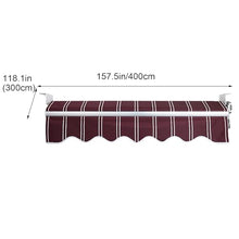 Retractable Awning - Outdoor Sunshade Canopy with Aluminum Bracket for Front Door, Patio, Deck & Garden - UV Protection & Easy Installation