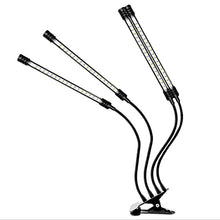 1-4 Heads Grow Lights for Indoor Plants, Full Spectrum Clip on Plant Grow Lamp with 4/8/12 Timer, 360° Adjustable Gooseneck, Five Levels