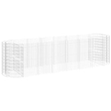 Gabion Raised Bed Galvanized Iron 157.5"x39.4"x39.4" for Outdoor Plants White Black Other