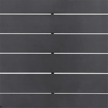 Armen Living Menorca Outdoor Patio Dining Table in Aluminum