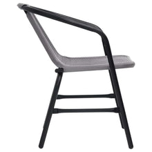 smnyxs Garden Chairs 8 Pack Plastic Rattan Steel Frame