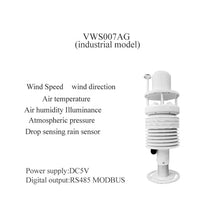 Mechanivis VWS007AG 5V Farm Weather Station Air Sensor Sound Level Sensor Ultrasonic Wind Sensor Environmental