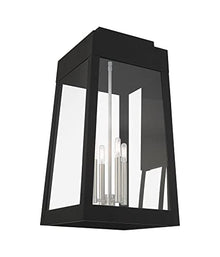 Livex Oslo Four Light Outdoor Wall Lantern Black