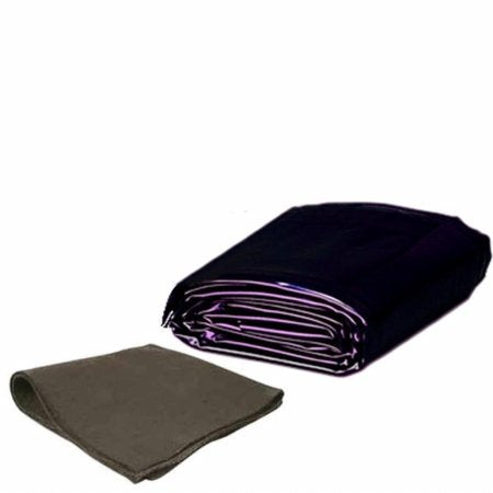 LifeGuard Pond Liner 50 ft. x 50 ft. 45 Mil EPDM Rubber and Underlayment Combo Black