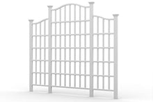 Vita Regency Vinyl Trellis – 107" L x 95" H White Privacy Screen for Climbing Plants & Vines, BPA & Phthalate-Free PVC, Durable Outdoor Lattice, Easy Installation, Garden Décor