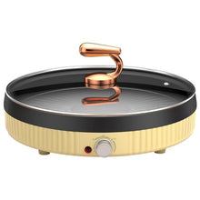 Round Barbecue Stove Household Electric Barbecue Pot Plate Smokeless Non-stick Grill(D)