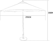 YYBOES Outdoor Garden Parasols Parasols 9' Patio/Garden Umbrella With Crank, Perfect For Outdoor Yard, Beach Commercial Event Market, Camping, Swimming Pool Side good