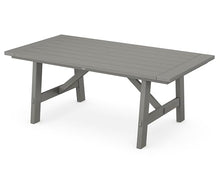 POLYWOOD® Rustic Farmhouse 39" x 75" Dining Table in Slate Grey