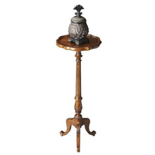 Home Square Pedestal Plant Stand in Vintage Oak - Set of 2