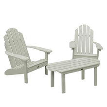 Highwood Classic Westport Adirondack 3-Piece Set, 2 Chairs & Coffee Table, Eucalyptus