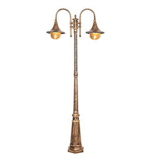 Lights Outdoor 2-Light Victorian Street Light Outdoor Vintage Lantern Down Lamp European Retro Villa Landscape Exterior High Pole Post Lighting IP54 Waterproof Lawn Garden Bollard Lamp Stadium