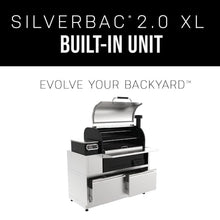 GRILLA Silverbac 2.0 XL Pellet Grill Built-In Unit with Wifi Controller, Built-In Storage, Stainless Steel, For Outdoor Cooking, BBQ, Outdoor Grilling