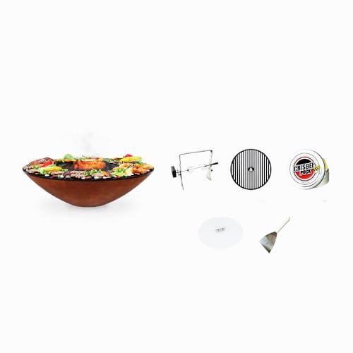 ARTEFLAME 40" Fire Pit with 5 Accessories | Gourmet Outdoor Cooking Essential | Backyard Patio Steakhouse Searing (No Base)