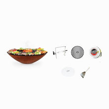 ARTEFLAME 40" Fire Pit with 5 Accessories | Gourmet Outdoor Cooking Essential | Backyard Patio Steakhouse Searing (No Base)