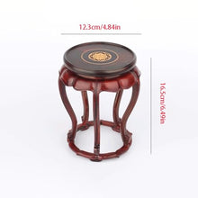 QUANGJN Pcs Plants Saucers Wooden Buddha Vase, Bonsai Teapot, Solid Wooden Round Base, Flower Stand Plant Pot Saucers,