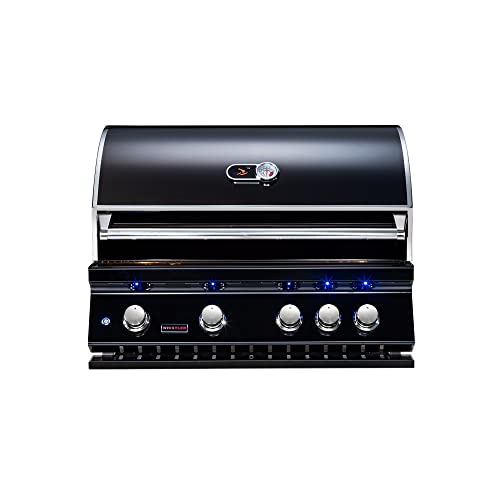 Whistler Built in Gas Grill 4 burner Stainless Steel Gas Gril for Outdoor Kitchen,Black