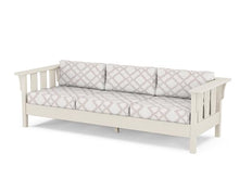 Martha Stewart by POLYWOOD® Acadia Deep Seating Sofa in Sand/Trellis Dune Burlap