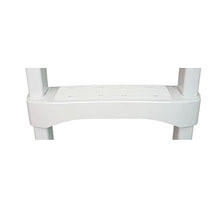 4 Step Ladder for 60 Inch Pool Walls w/Swimming Pool Ladder Mat, White