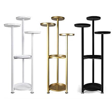 OJKJGYTF 5 Tiers Metal Plant Holder Display Shelf Home Indoor Outdoor Garden Decor Flower Stand with Foot Pad