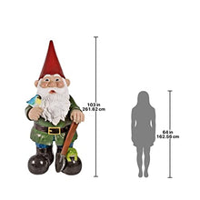 Design Toscano Gottfried the Giant's Bigger Brother Garden Gnome Statue Multicolored