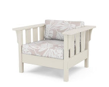 Martha Stewart by POLYWOOD® Acadia Deep Seating Chair in Sand/Leaf Dune Burlap