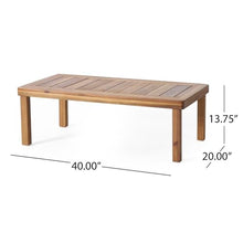 Acacia Wood Outdoor Furniture Set with Water-Resistant Cushions, Patio Club Chair and Loveseat with Matching Side Table, All-Weather Slat Design Seating (Brown,LOVESEAT+2 Chair+Table)