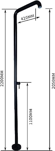 CFDZCP Outdoor Shower kit Garden Shower, Standing Poolside Shower W/Swivel Shower Head and Adjustable Water Pressure, Outside Shower Kit for Backyard, Beach, Poolside Spa