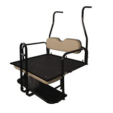 ProFX Golf Cart Rear Flip Seat Kit with Grab Bar for Club Car DS Gas & Electric Golf Carts Buff