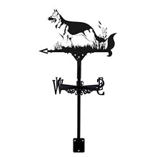 Weathervane in Garden & Outdoor Metal Weather Vane with Creative German Shepherd Go Fishing Bald Eagle Fighter Plane Shaped Weathercock Wind Direction Indicator (Style 5) (Style 1)