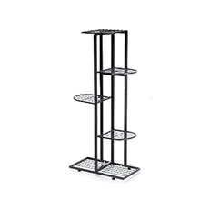 Pot and Pan Organizer 5 Tiers Iron Craft Bookshelf Plant Rack Display Shelf Home Indoor Outdoor Yard Garden Patio Balcony Flower Stands