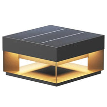 Xinmeiyue Outdoor Solar Pillar Lights - Black Modern LED Solar Powered Lamp for Yard, Garden, and Deck - Warm White Vintage Design(60cm)