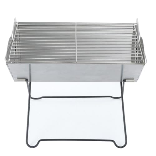 HBJWOV Outdoor Camping Folding Oven Outdoor Barbecue Oven Stainless Steel X-shaped Barbecue Oven