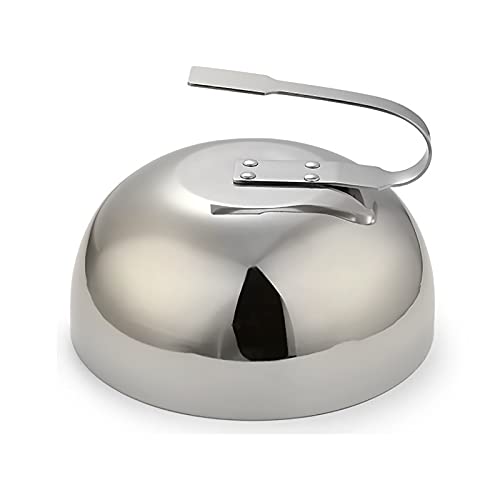 FMOPQ Cheese Melting Dome - 304 Stainless Steel Heavy-Duty Round Basting with Handle for Indoor/Outdoor Grilling Flat Top Cast Iron Steam Cove (Size : C) (A)