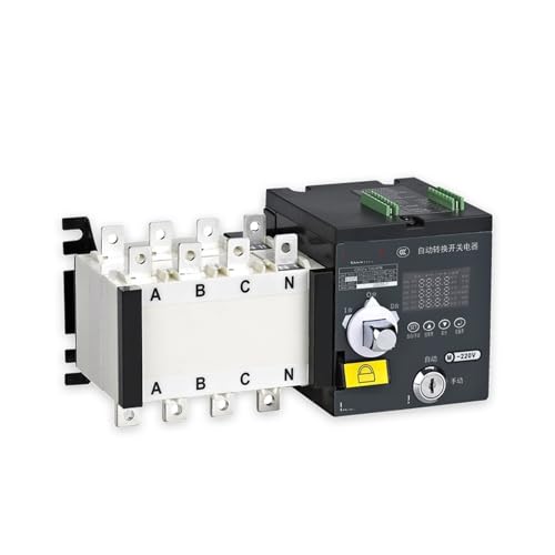 TJIORUO Dual Power Automatic Transfer Switch CDQ1S-PC Level Switching Isolation Control Circuit Breaker(CDQ1s-630/3P400A)
