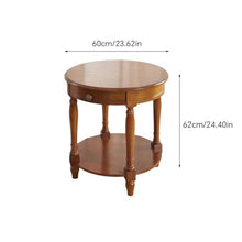 Couch End Table Wooden Sofa Side Table Living Room Round Side Table Coffee Table Modern Side Table Corner Tables for Living Room