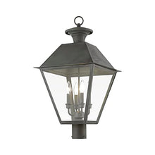 Livex Wentworth 4-Light Outdoor Post Top Lantern 27.5" Tall Black