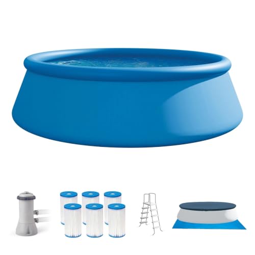 15ft x 48in Round Above Ground Swimming Pool Set Bundle