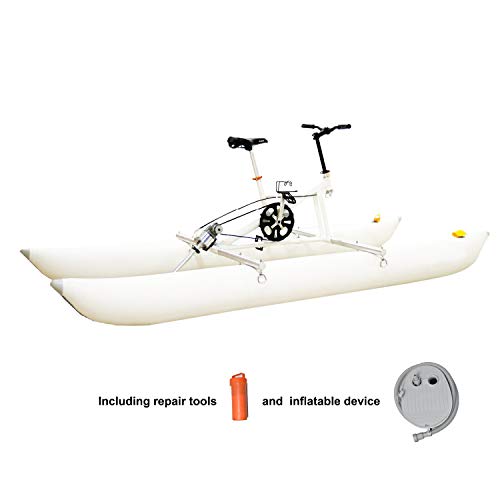 DIVTEK Inflatable Kayak Bikeboat for Lake Water Sports Banana-Waterbike