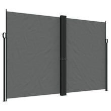 KTHLBRH Retractable Side Awning Anthracite Steel Retractable Side Awning for Outdoor Shade and Privacy, Adjustable Sun Protection with Durable Waterproof UV-Resistant P