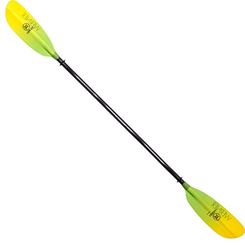 Werner Paddles Camano Fiberglass Bent Shaft Kayak Paddle Gradient Citrus