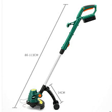 Lazy Electric Lawn Mower Small Lawn Mower Handheld Portable Multifunctional Wireless Lithium Battery Lawn Mower Green