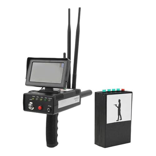 Underground Treasure Scanner, High Accuracy Handheld Metal Detector with Screen, 50m Max Depth and 1500m Long Range, 5.6-6KHz Frequency for Treasure Hunting and Professional Use