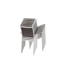 Pangea Home Chester 15-piece Modern Aluminum Patio Sofa Set in White/Gray