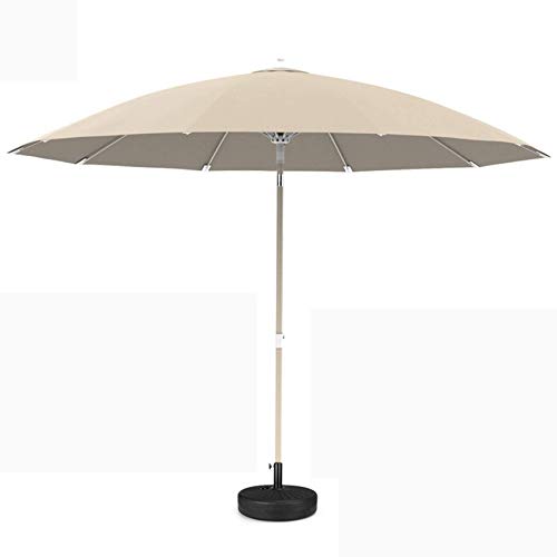 GFAZXDS Portable Outdoor Umbrella Base - UV Protective Garden Canopy Sunshade for Lawn & Table - Khaki Color Ideal for Patios & Beach Use,Umbrella-A