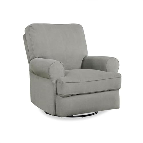 Rosebery Kids Traditional Swivel Gliding Nursery Recliner Gray