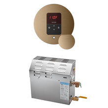 Mr Steam MS 7.5kW (7500W) Steam Shower Generator Package w/round iTempo Control in Brushed Bronze